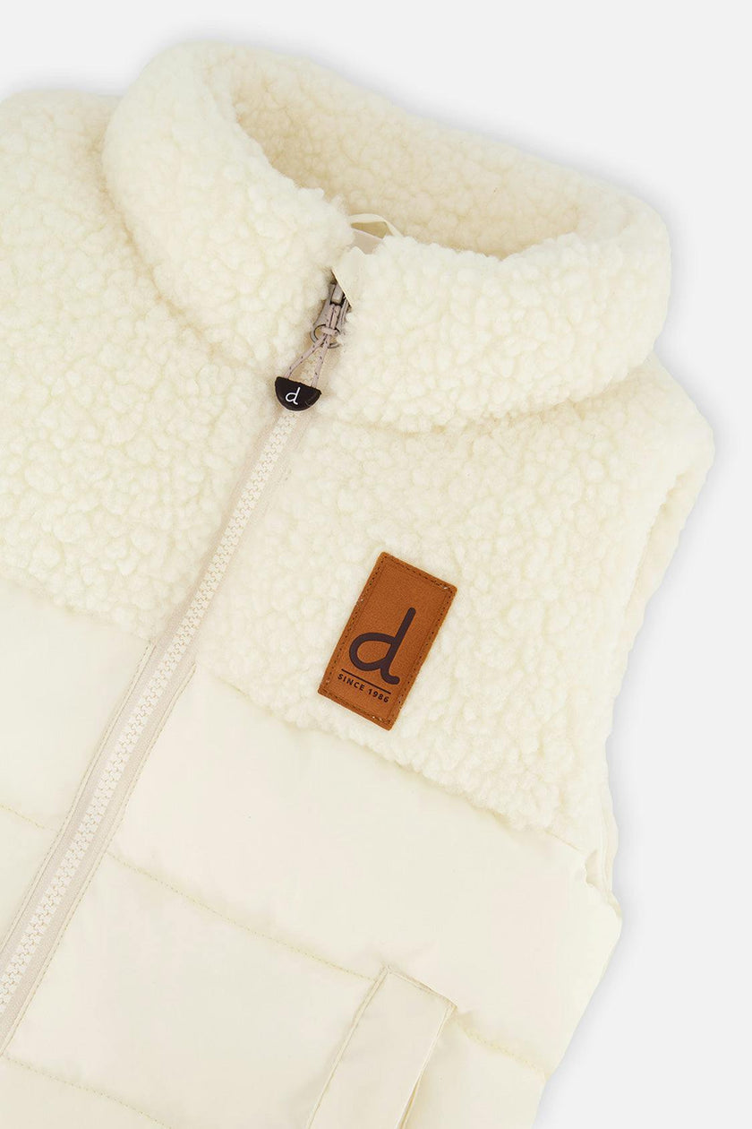 Sleeveless Mid-Season Vest Off-White