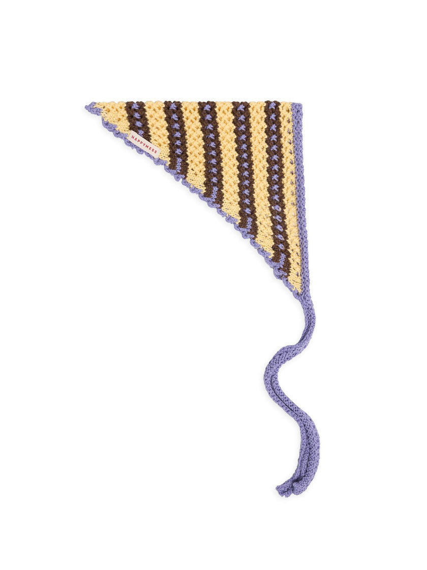 organic cotton crochete bandana - banana palm