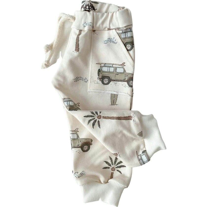 Baby Sweatpants / Cars & Palm Trees
