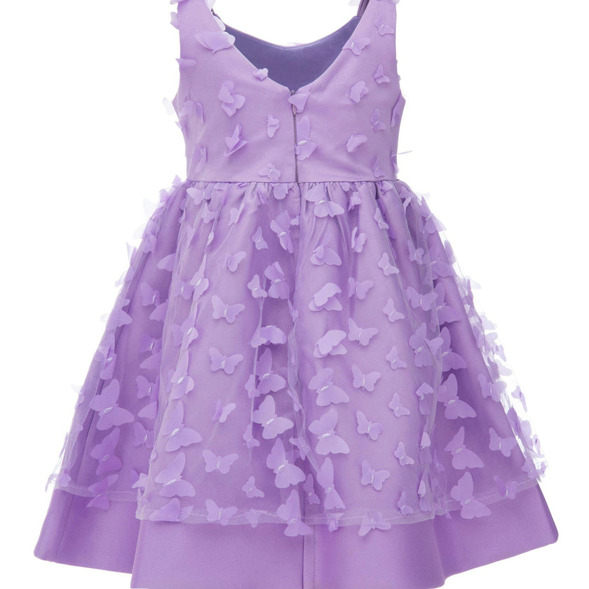 Lavender Mariposa Tulle Dress