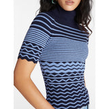 Women's Cara Knit Top, Navy