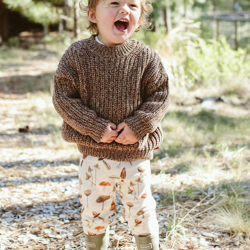 CHUNKY KNIT SWEATER | BARK