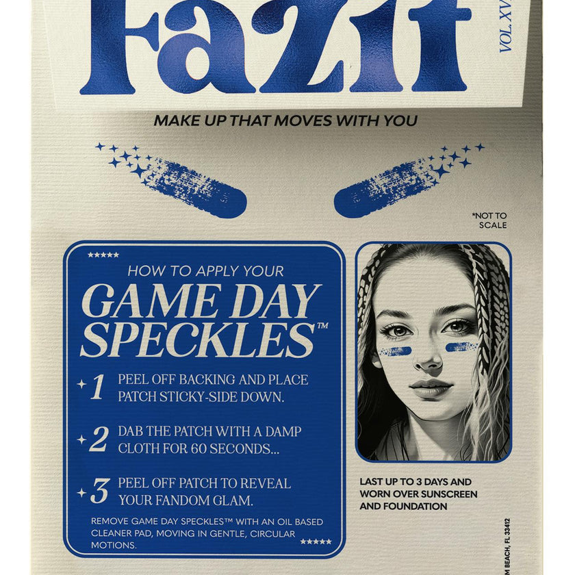 Blue Game Day Speckles