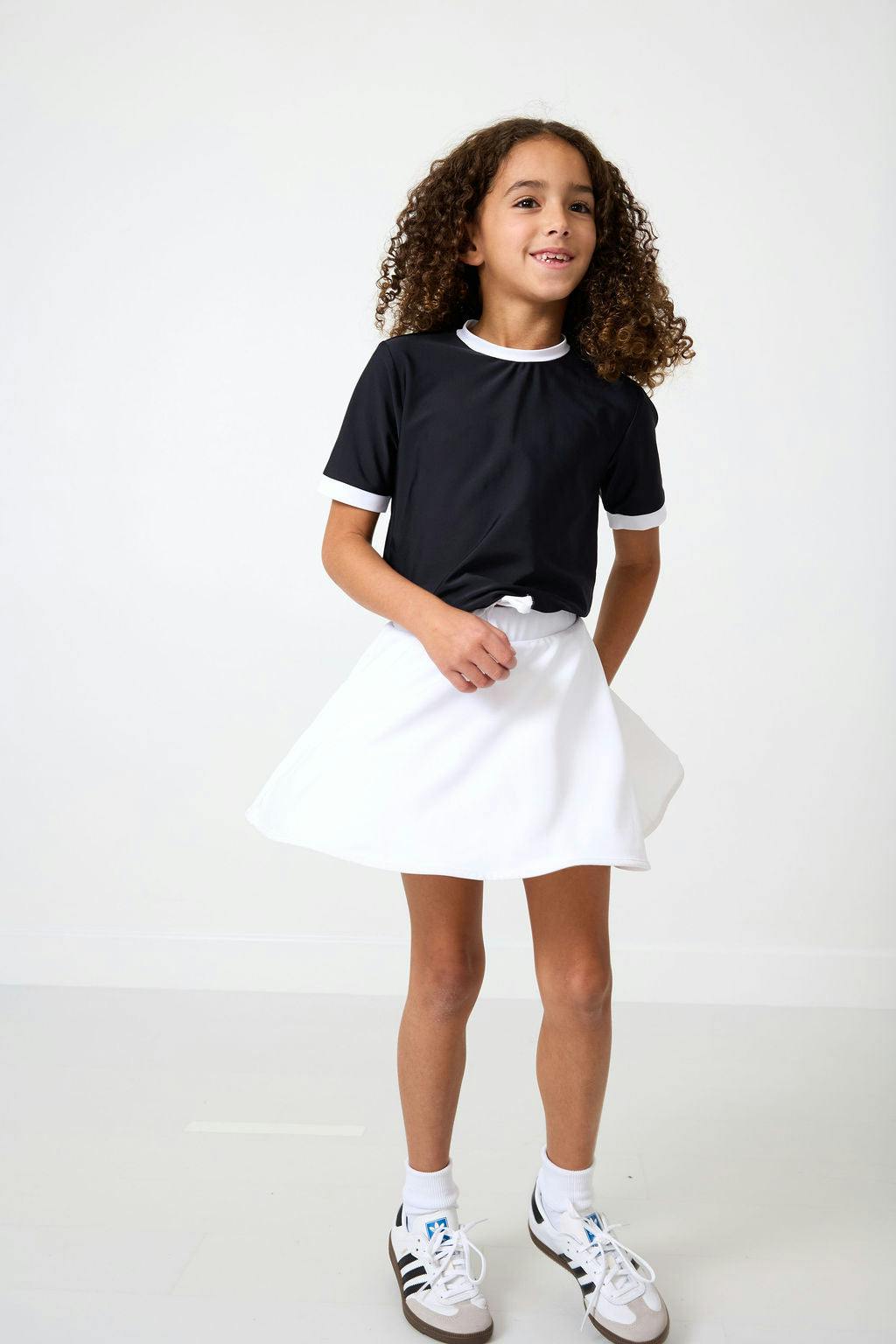 black/white dance tee