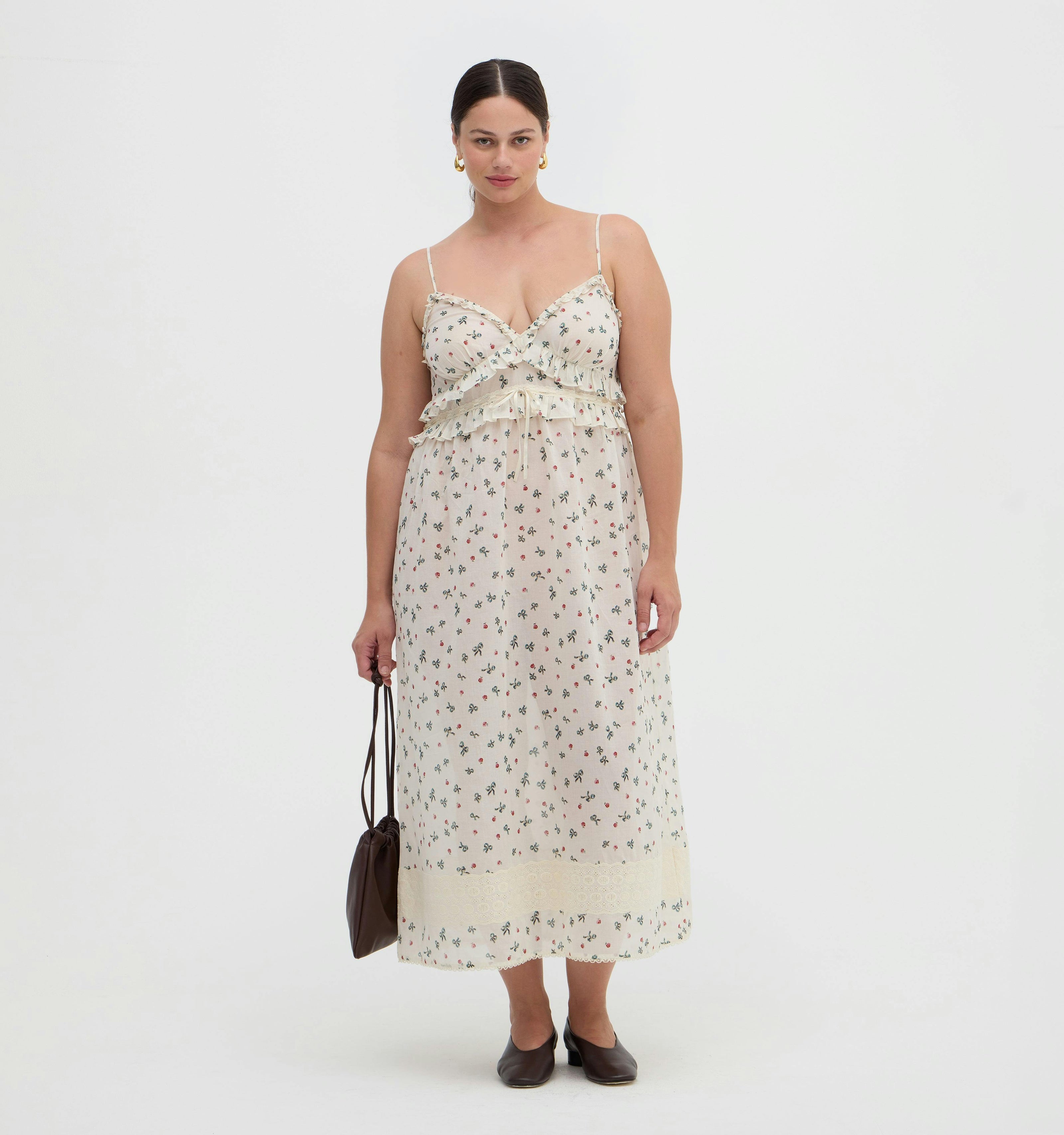 The Rayna Nightgown - Rosie Bow Toss, Ivory