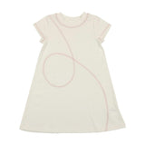 Spiral Stitch Short Sleeve Dress