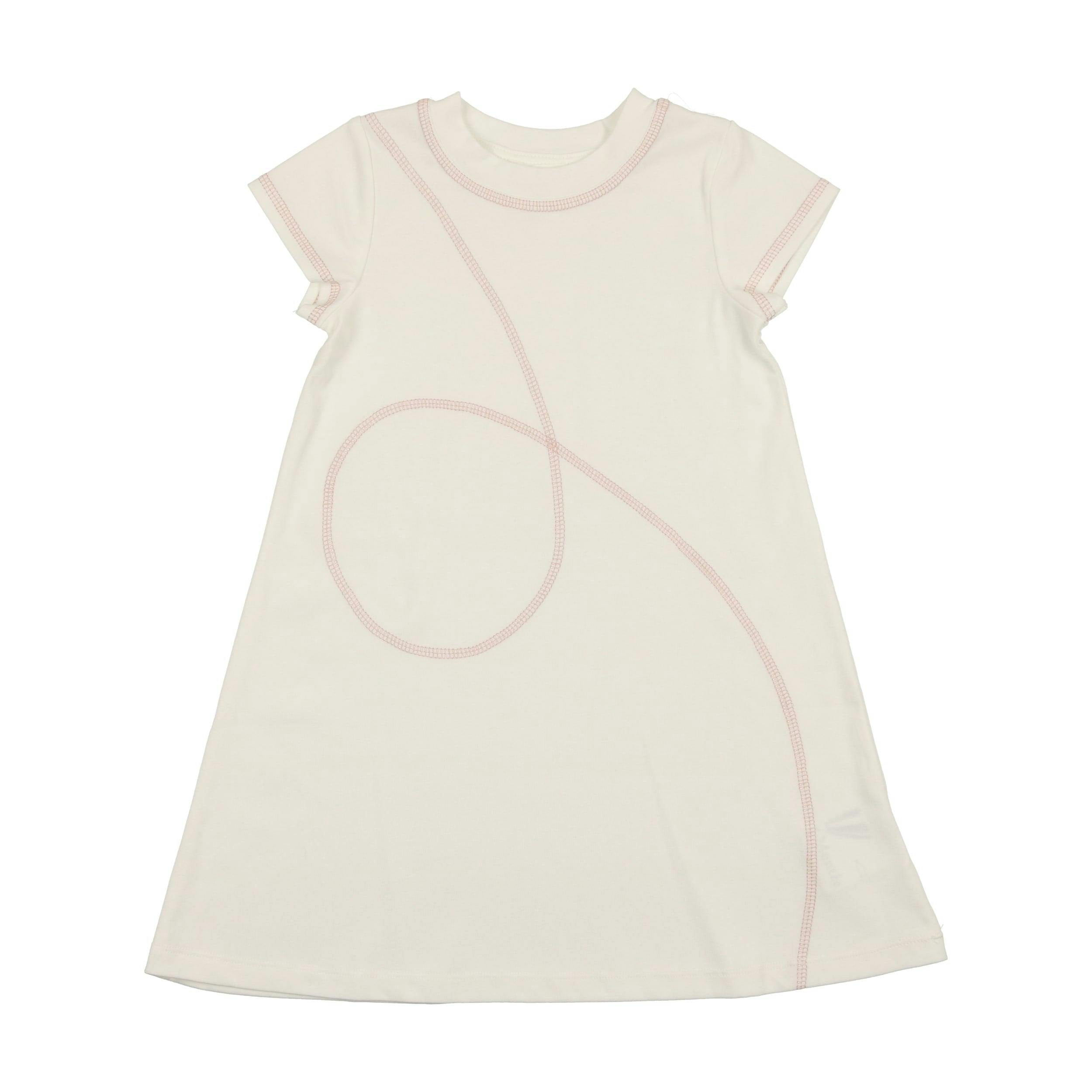 Spiral Stitch Short Sleeve Dress