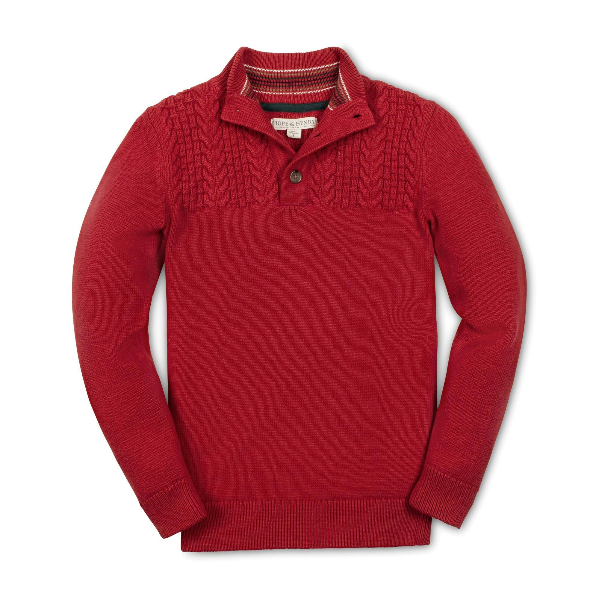 Organic Mock Neck Sweater