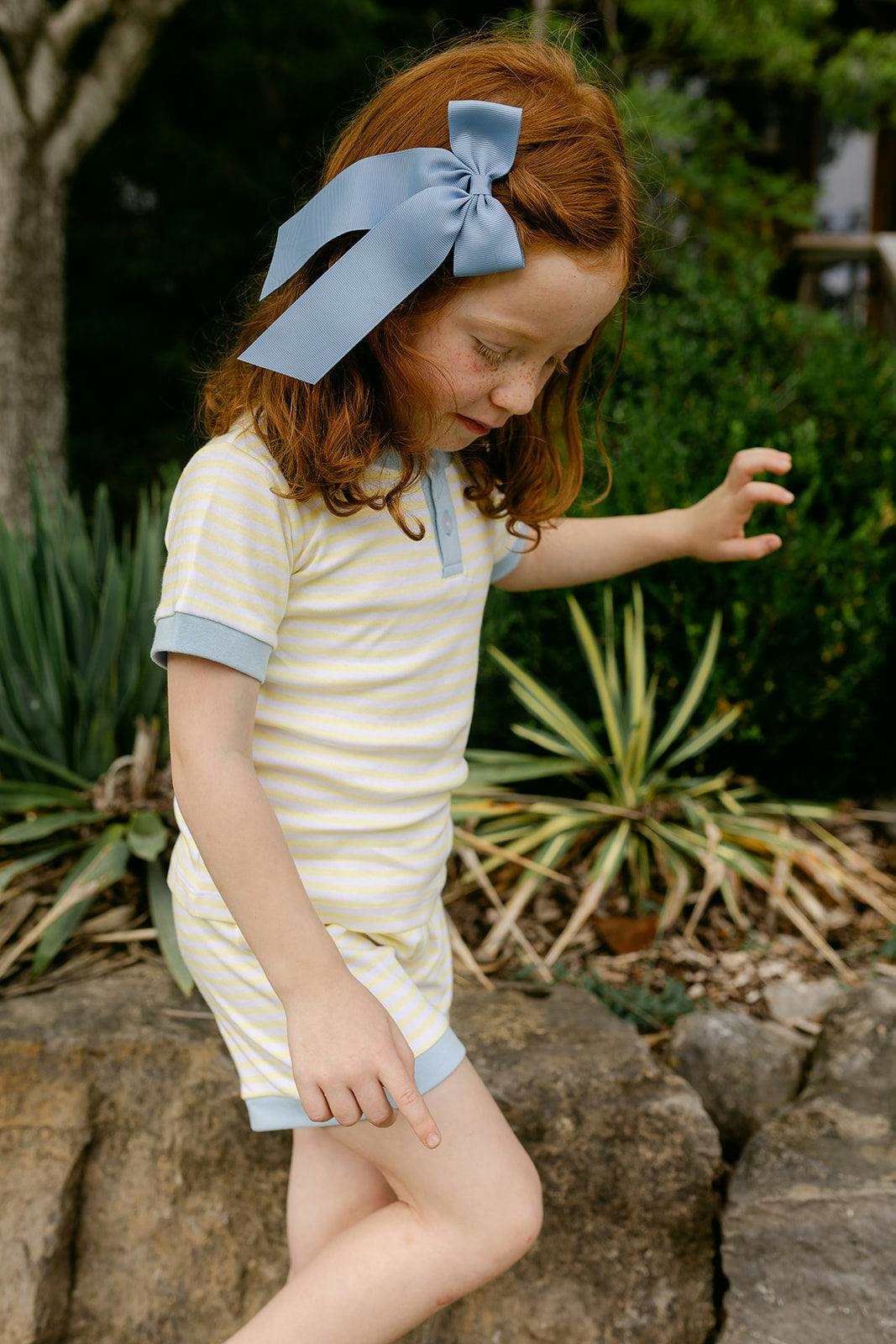 Frankie PJ Set - Lemon Stripe