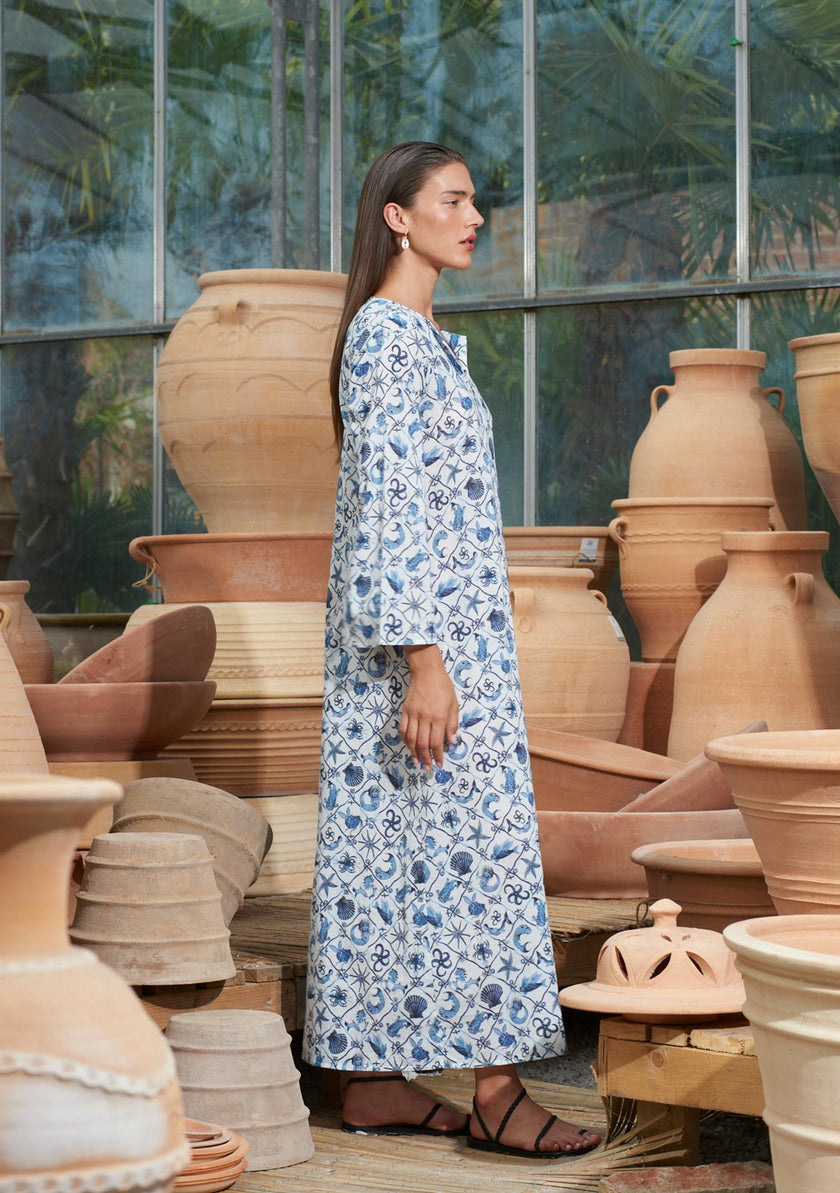 India Kaftan Under the Sea