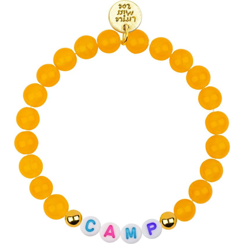 Customizable Camp Name Gemstone Bracelet