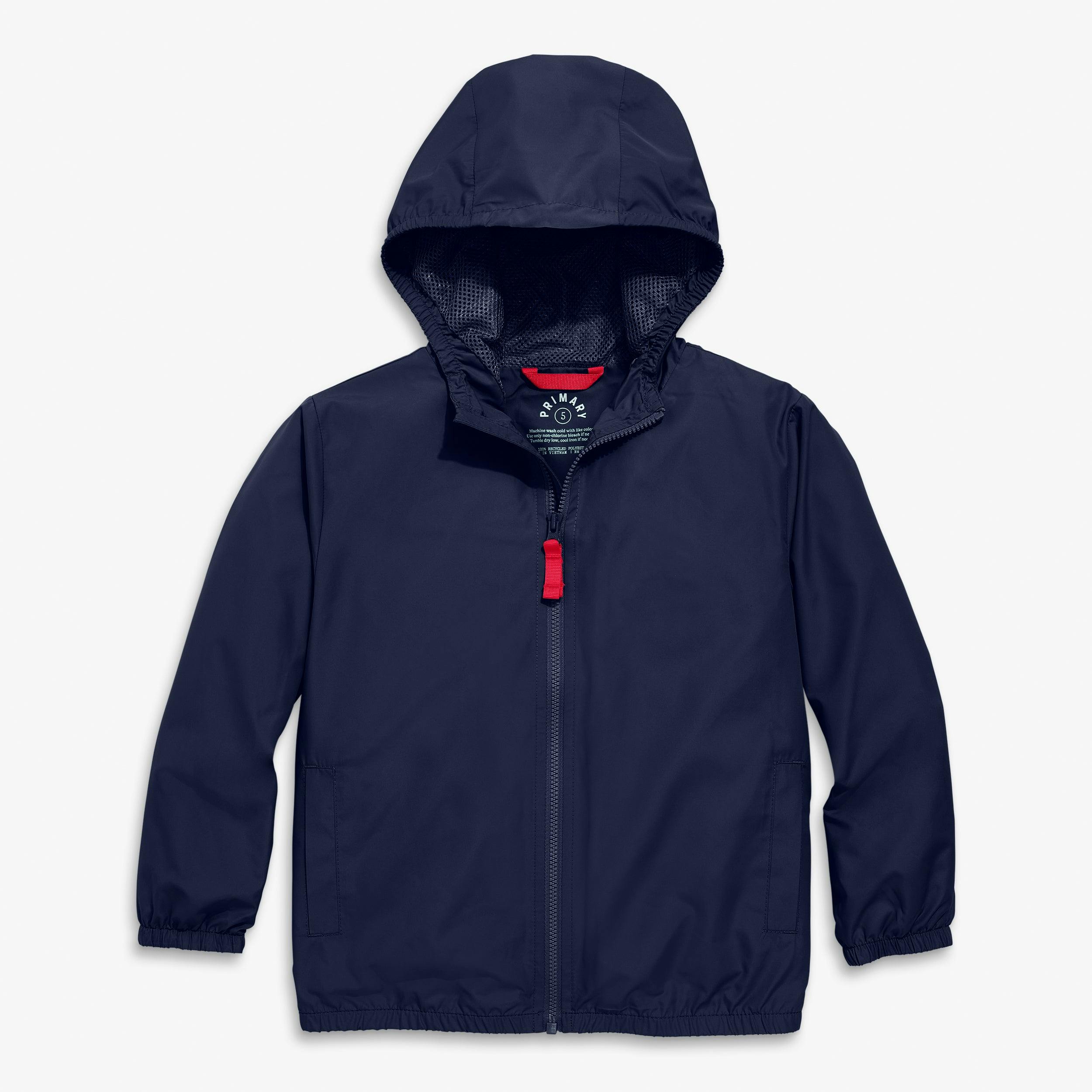 Kids packable windbreaker
