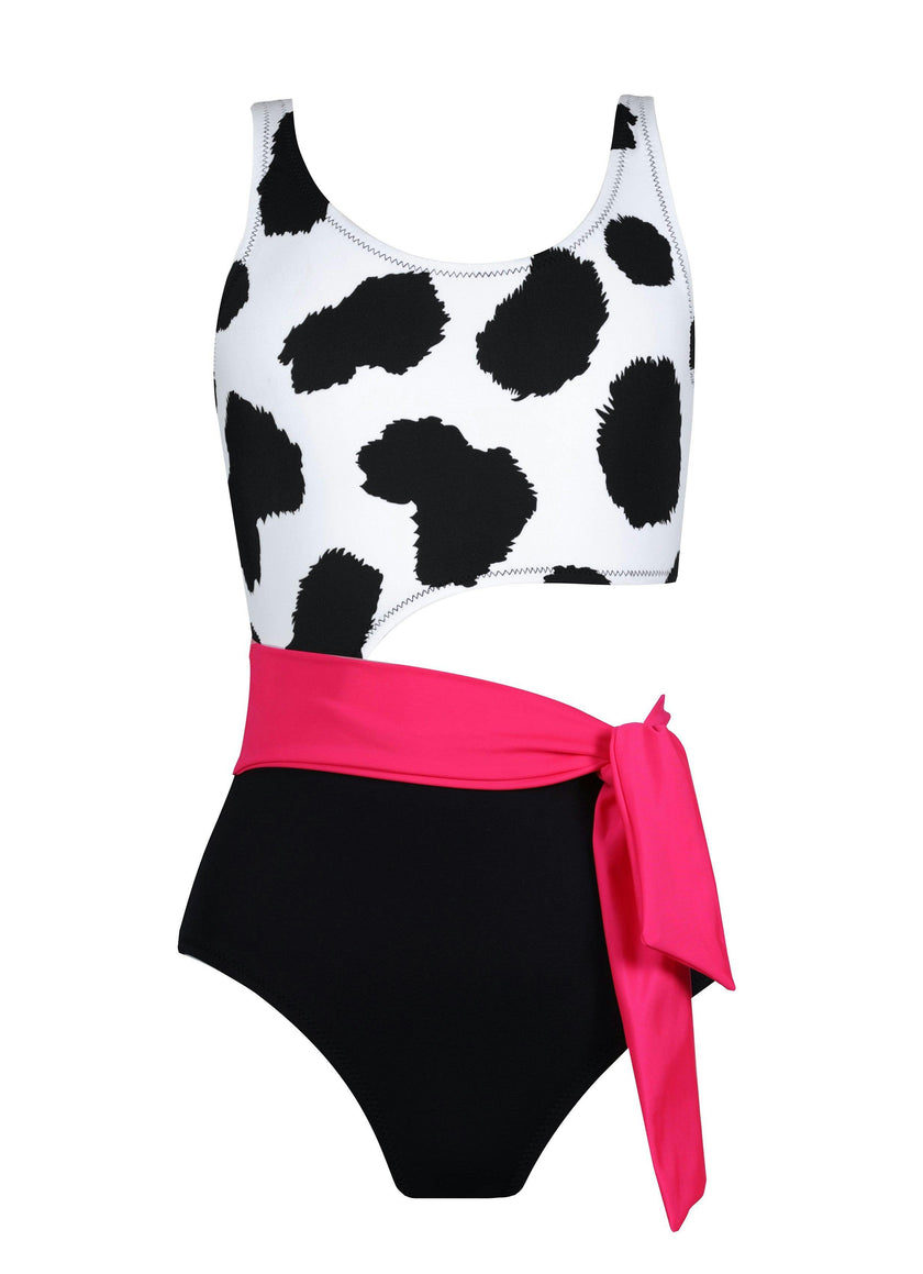Gwen Print Sleeveless One-Piece Swimsuit