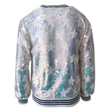 Bright Star Sequin Bomber