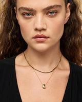 Gold Pendant Necklace - Pebble Mini