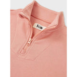 Relaxed Cotton Zip Collar Sweatshirt