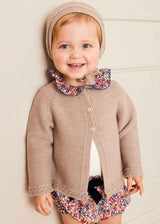 Cable Detail Cardigan in Beige (6mths-3yrs)