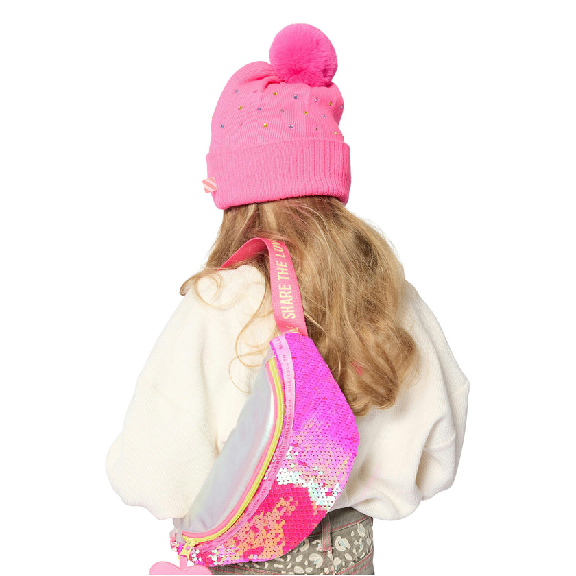 Pink Sequin Waistbag