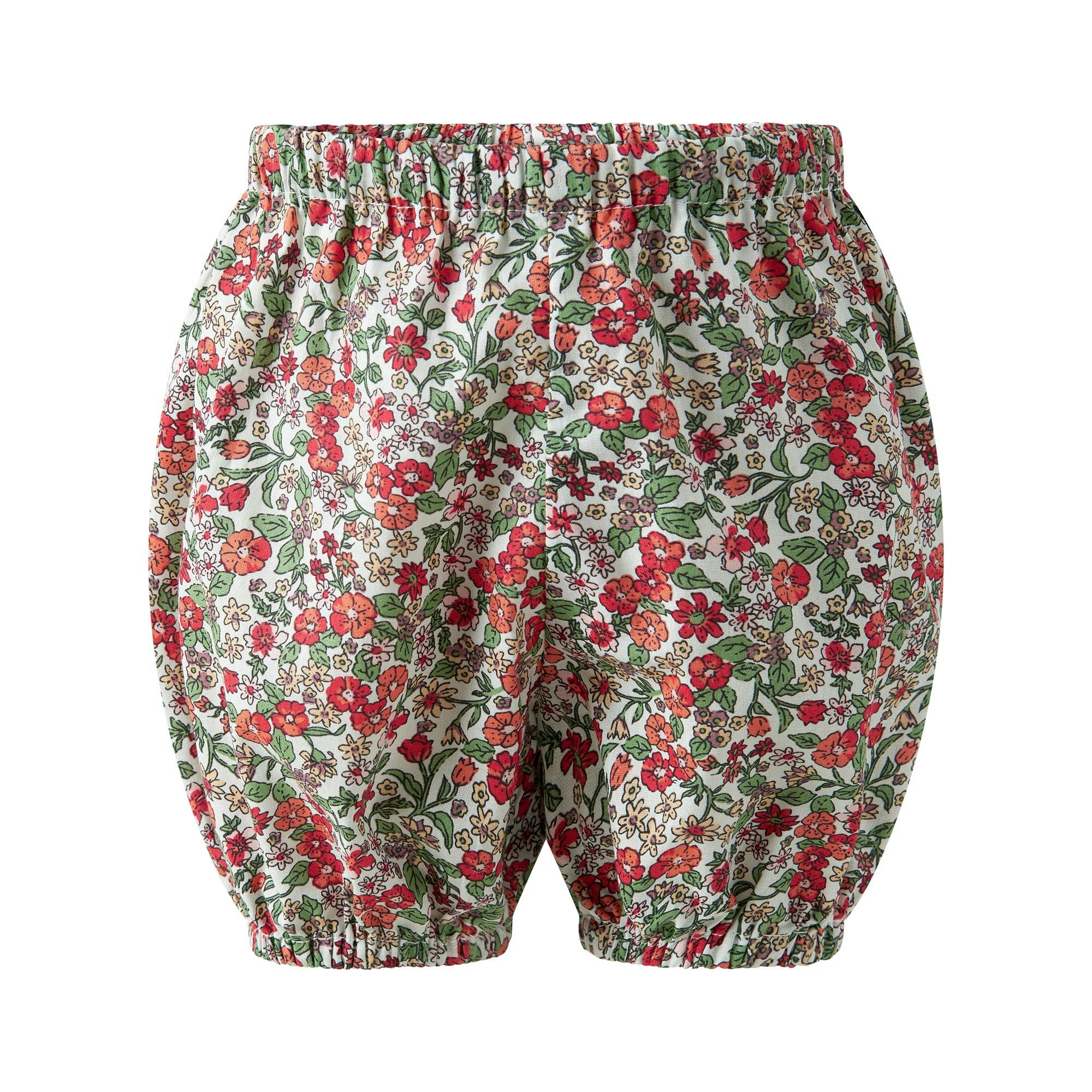 Botanical Frill Front Dress & Bloomers