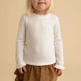 Ivory Pacci Ribbed Top