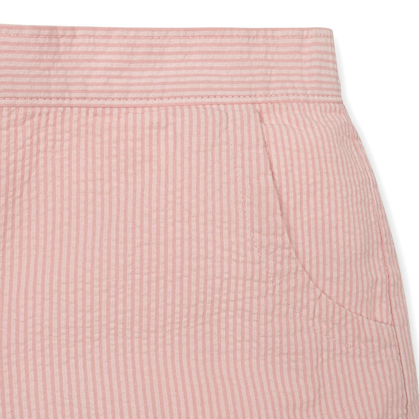 Organic Seersucker Pull-On Short