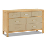 Eloise 7-Drawer Assembled Dresser in Honey and Performance Sand Eco-Weave