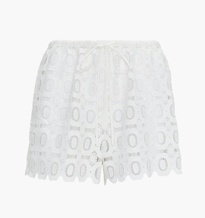The Kaya Short - White Broderie