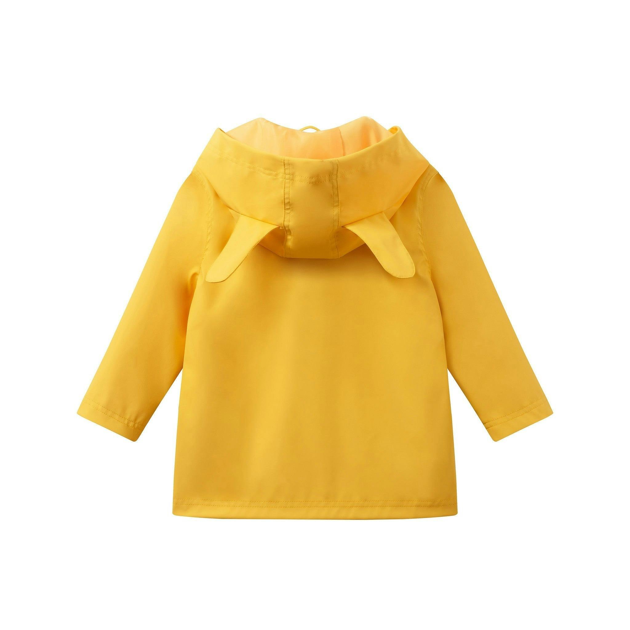 Boys Dog Applique Raincoat | Yellow