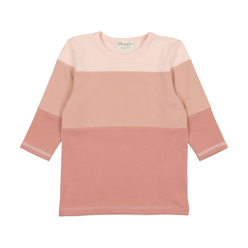 Rugby Stripe Color-Block Crew Neck Long Sleeve Shirt