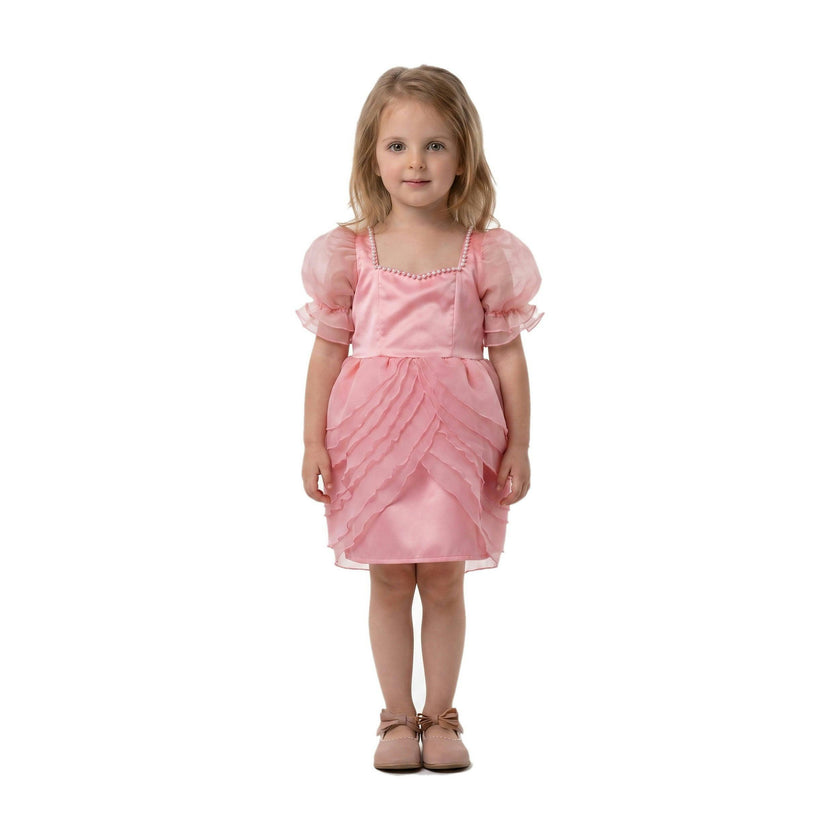 Blush Petal Princess Ruffle Pink Birthday Dress for Girls