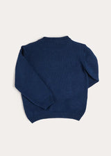 Seaside Postcard Knitted Jumper in Navy (18mths-6yrs)