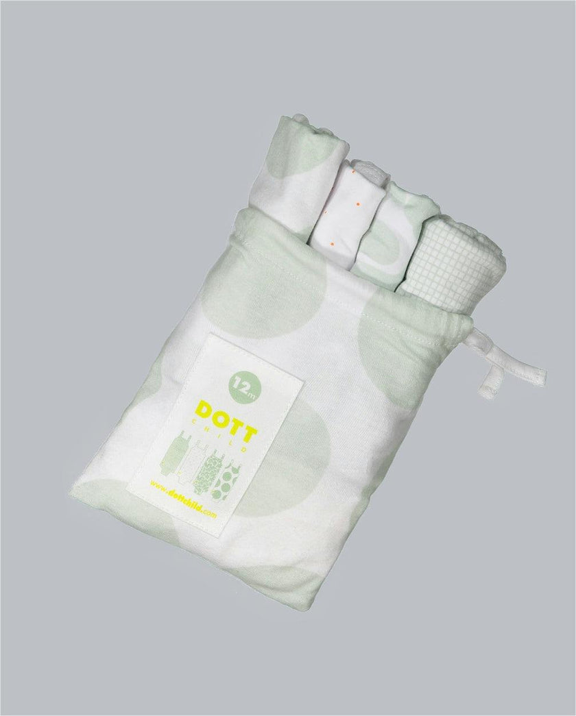 Baby Boy Sleeveless 4pc Onesie Set