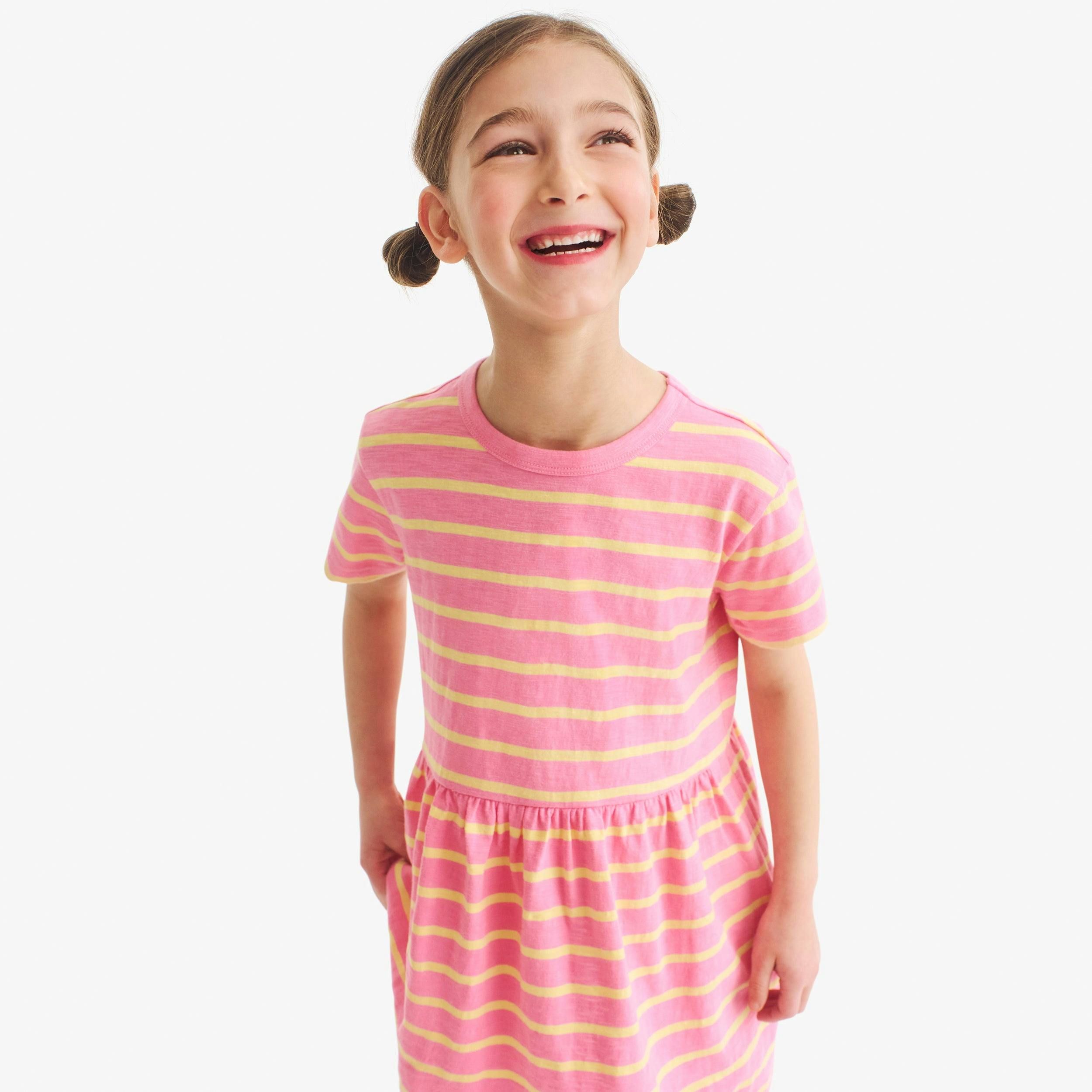 Clearance kids stripe easy dress