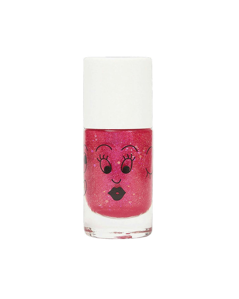 Nail Polish for Kids GLITTER SINGLE SISSI Dark Pink Glitter