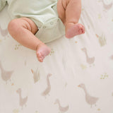 Charlie Farmhouse Goose Crib Fitted Sheet for Baby Nursery