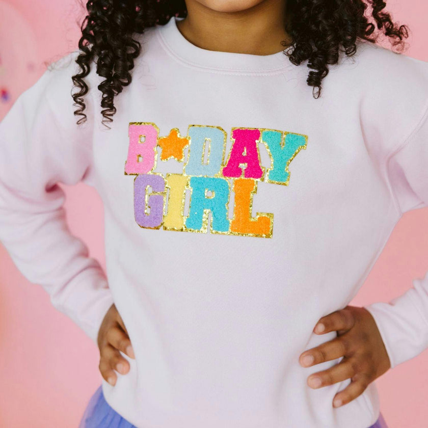 Birthday Girl Patch Sweatshirt