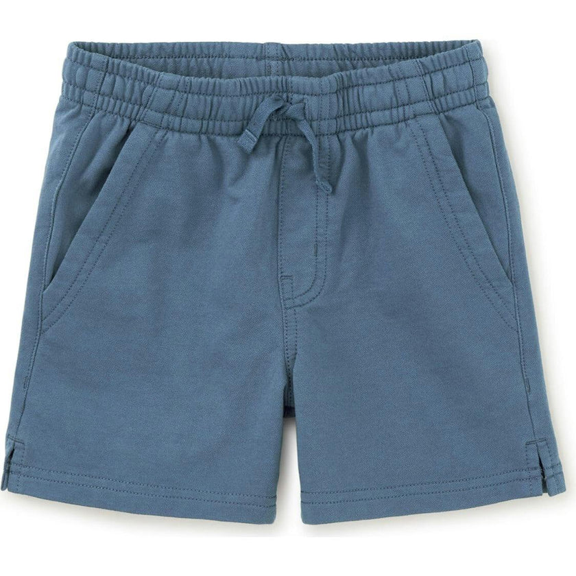 Knit Drawstring Shortie, Blue