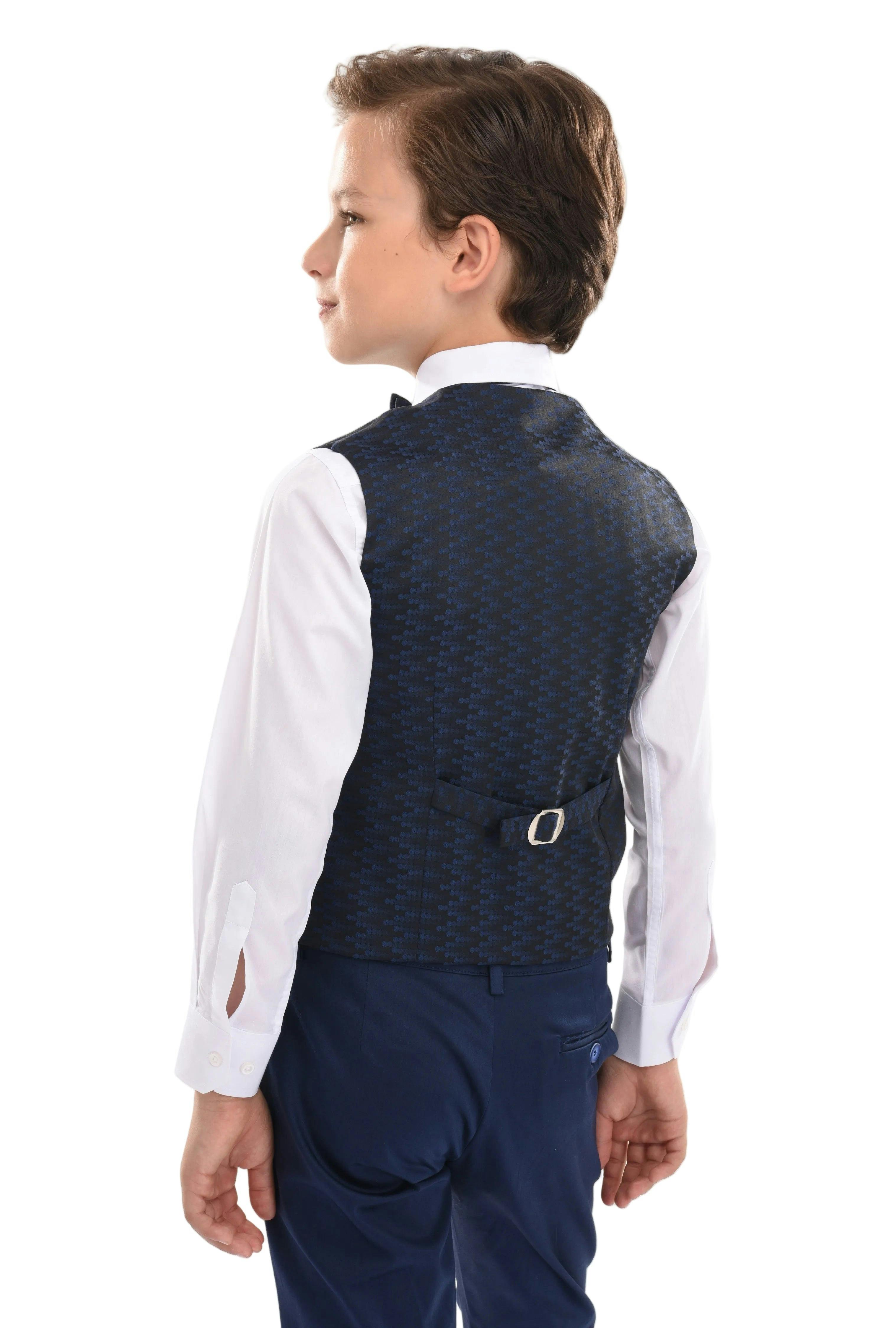 Blue Ezio Vest Outfit Set