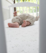 Peruvian Pima Cotton Mini Crib & Pack 'n Play Fitted Sheet – Elephant Sky