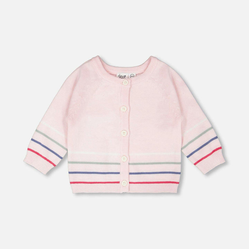Cotton Knit Button Front Cardigan