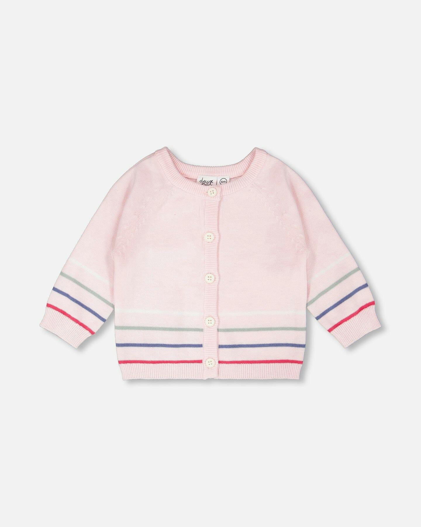 Cotton Knit Button Front Cardigan