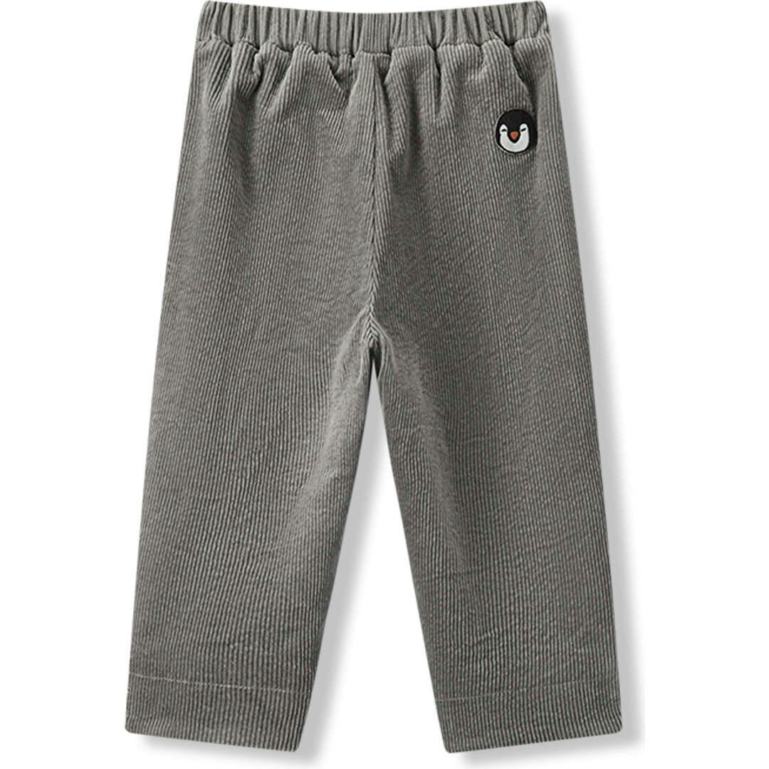 Grey Corduroy Pocket Pants