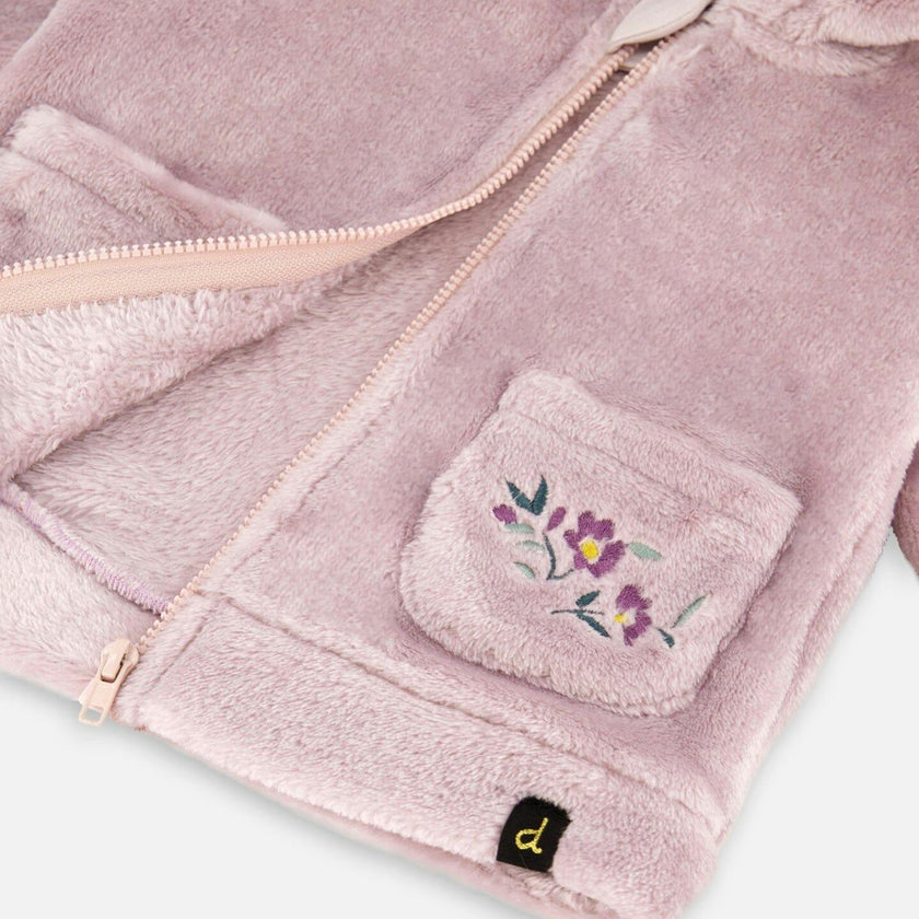 Hooded Zip Plush Jacket
