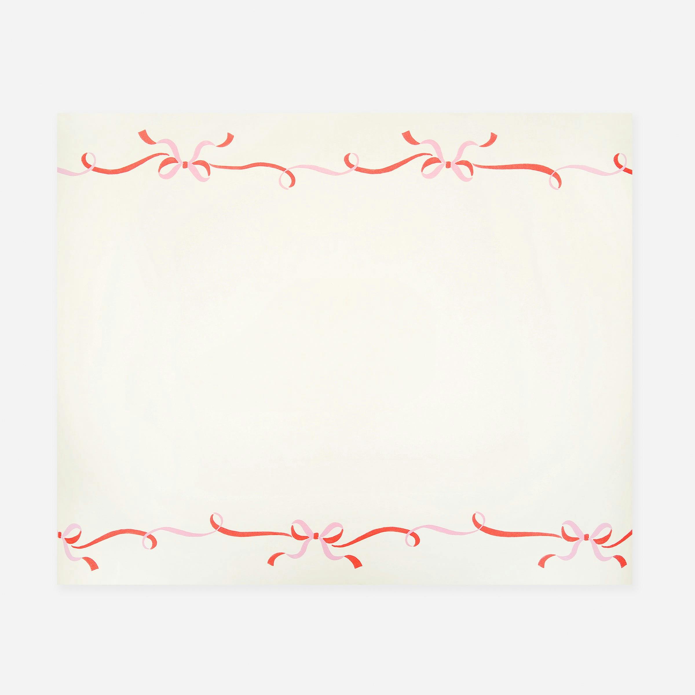 Ribbon Bow Table Runner
