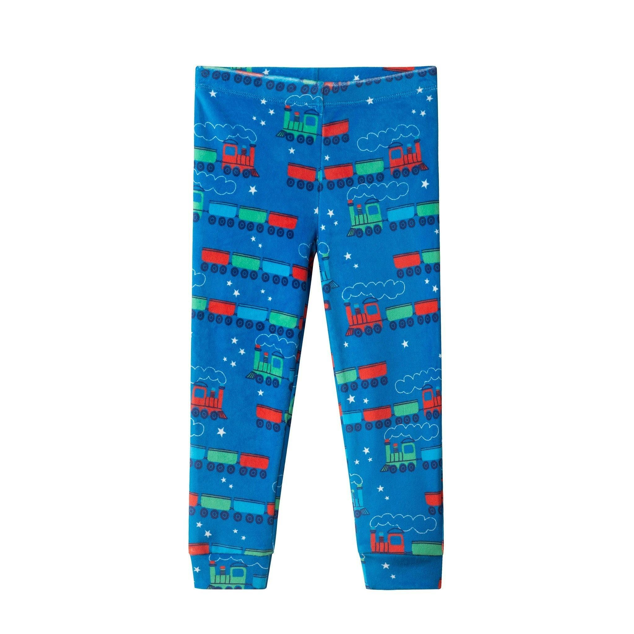 Boys (2-4) Velour Pajama Set | Holiday Express - Blue