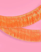 Orange Fringe Banner - iridescent banner