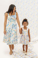 Petal Dress in Blue Bouquet