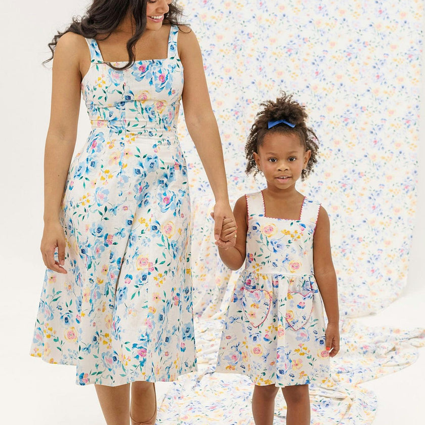 Rue Playdress in Blue Bouquet