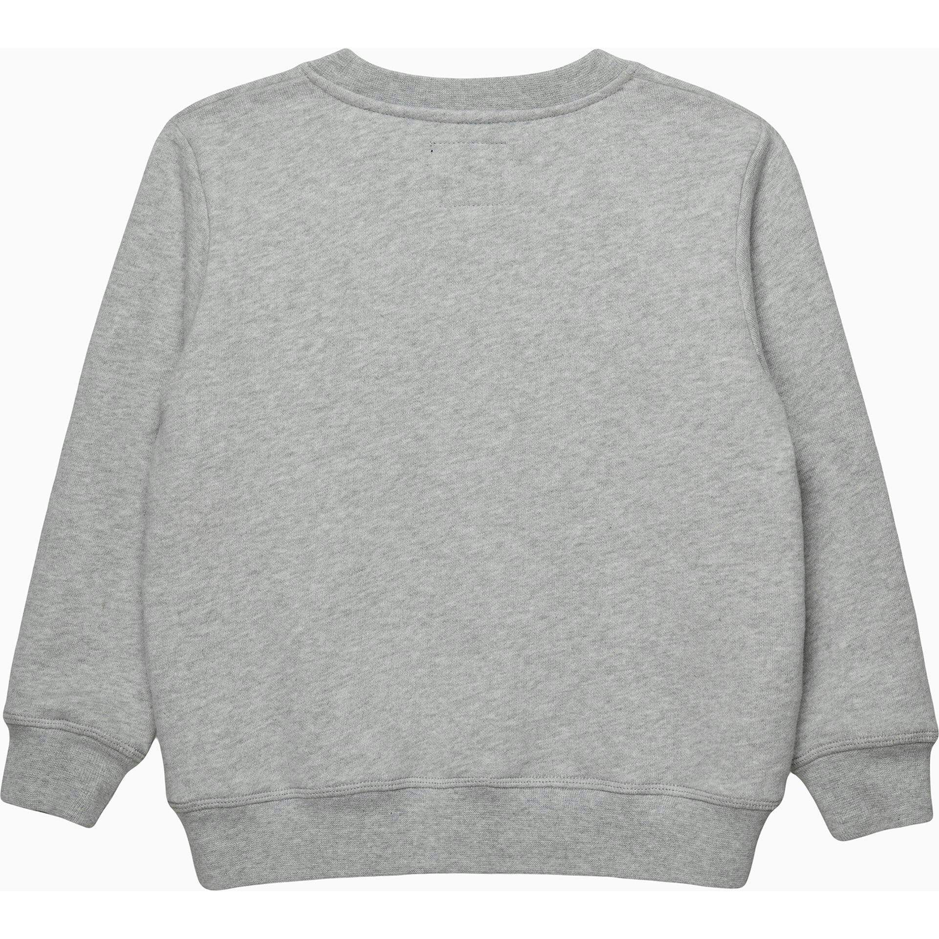 Baby Here Comes Trouble Sweatshirt in Grey Marl