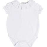 Broderie Anglaise Frill Collar Bodysuit in White (1mth-3yrs)